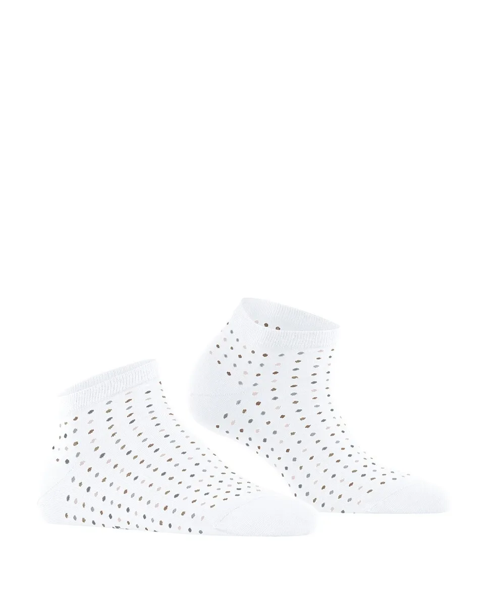 Женские носки в горошек до щиколотки Falke, белый 
Женские носки в горошек до щиколотки Falke, белый