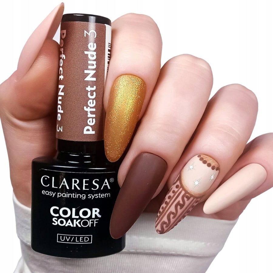 Claresa Perfect Nude 3 Hybrid Varnish Hybrid Chocolate Brown 5 мл Puderek 
Claresa Perfect Nude 3 Hybrid Varnish Hybrid Chocolate Brown 5 мл Puderek