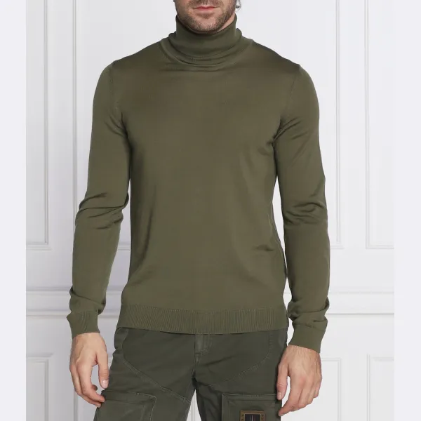 Шерстяная водолазка приталенного кроя Musso-p Boss, зеленый
Шерстяная водолазка приталенного кроя Musso-p Boss, зеленый