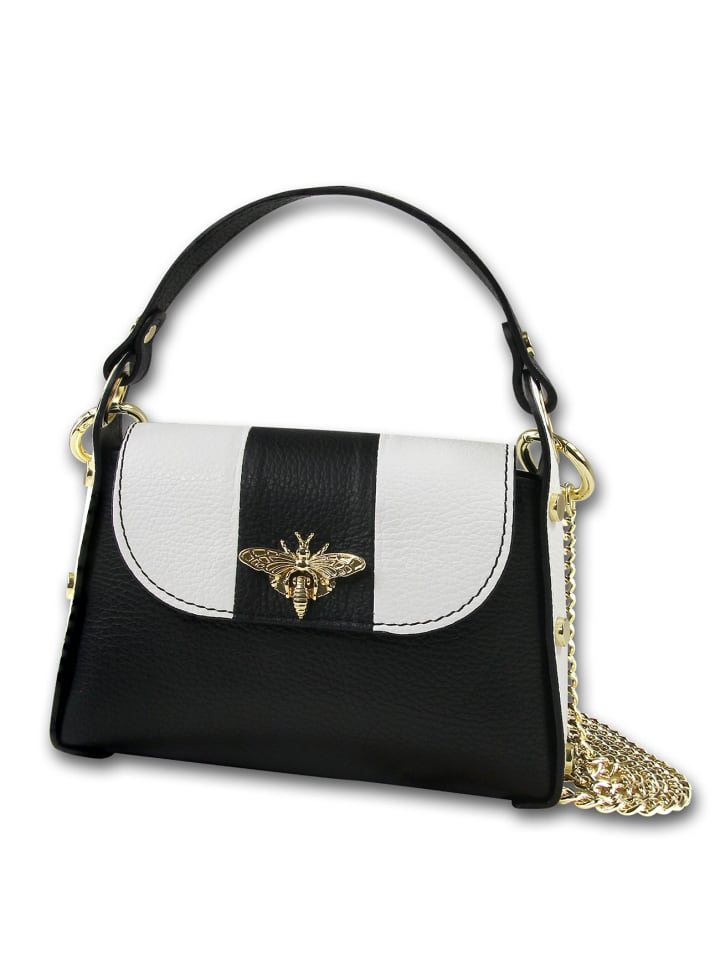 Кожаная сумка через плечо Toscanto, черная, белая, примерно 19 см Toscanto
Кожаная сумка через плечо Toscanto, черная, белая, примерно 19 см Toscanto