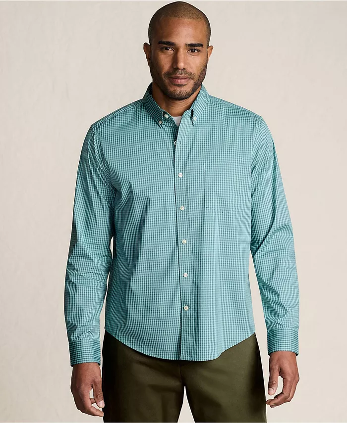 Мужская длинная рубашка с приталенным кроем Travel Kit Lands' End, зеленый
Мужская длинная рубашка с приталенным кроем Travel Kit Lands' End, зеленый