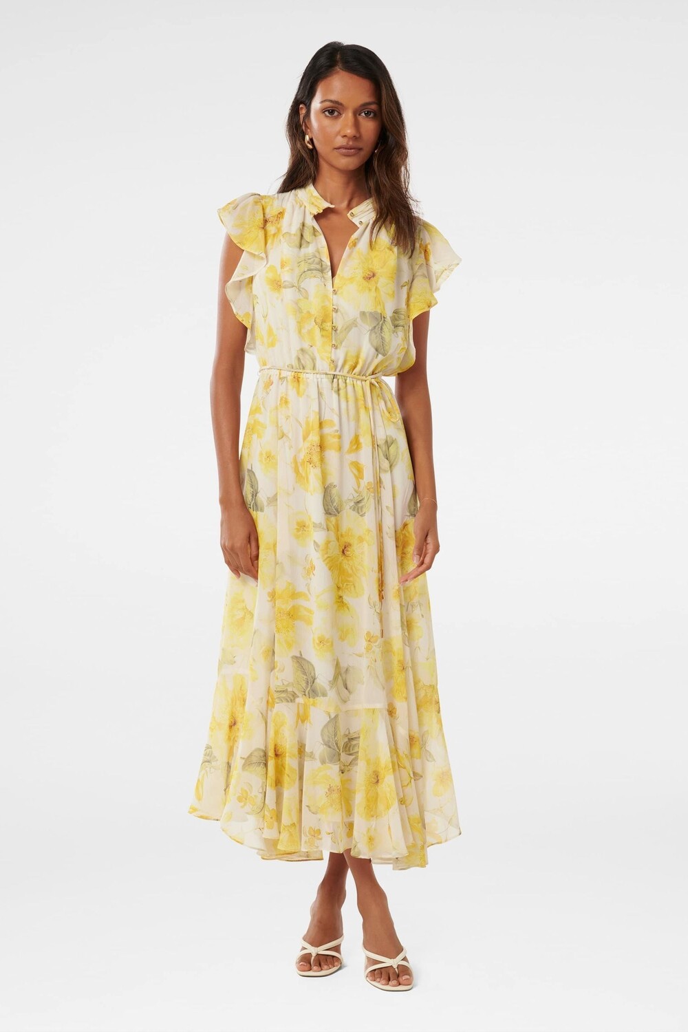 Платье миди Maxine petite с оборками на рукавах Forever New, желтый
Платье миди Maxine petite с оборками на рукавах Forever New, желтый