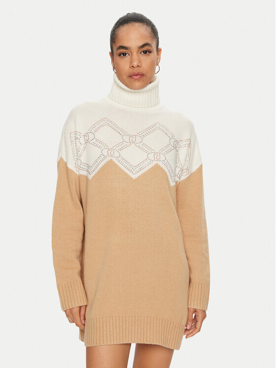 Свитер с высоким воротником обычного кроя Liu Jo Sport, коричневый
Свитер с высоким воротником обычного кроя Liu Jo Sport, коричневый