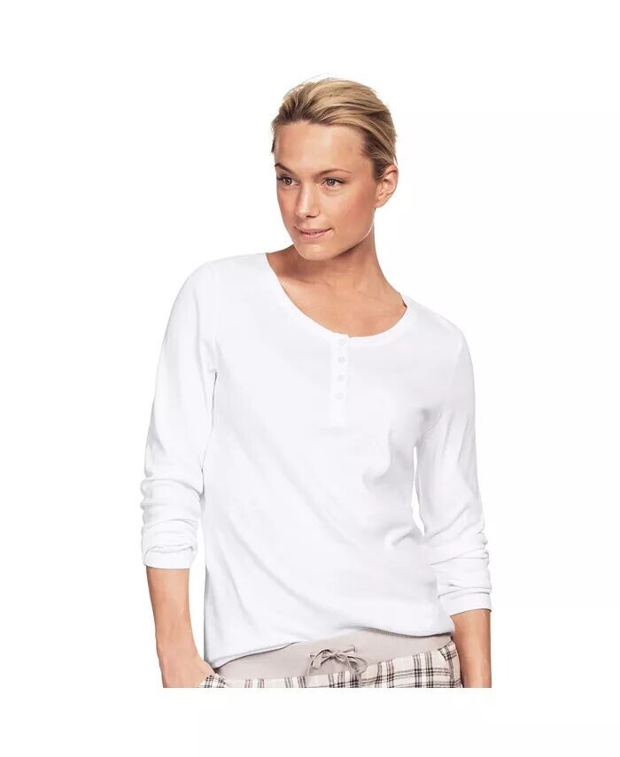 Женская футболка-хенли с длинным рукавом большого размера Ellos, белый
Женская футболка-хенли с длинным рукавом большого размера Ellos, белый