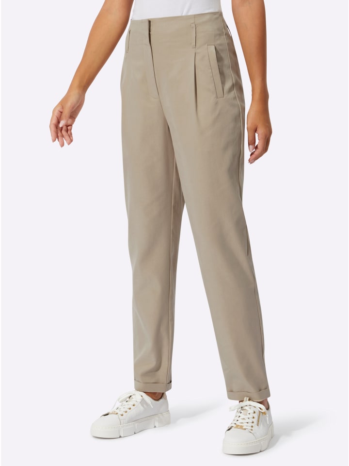 Тканевые брюки creation L, бежевый
Тканевые брюки creation L, бежевый