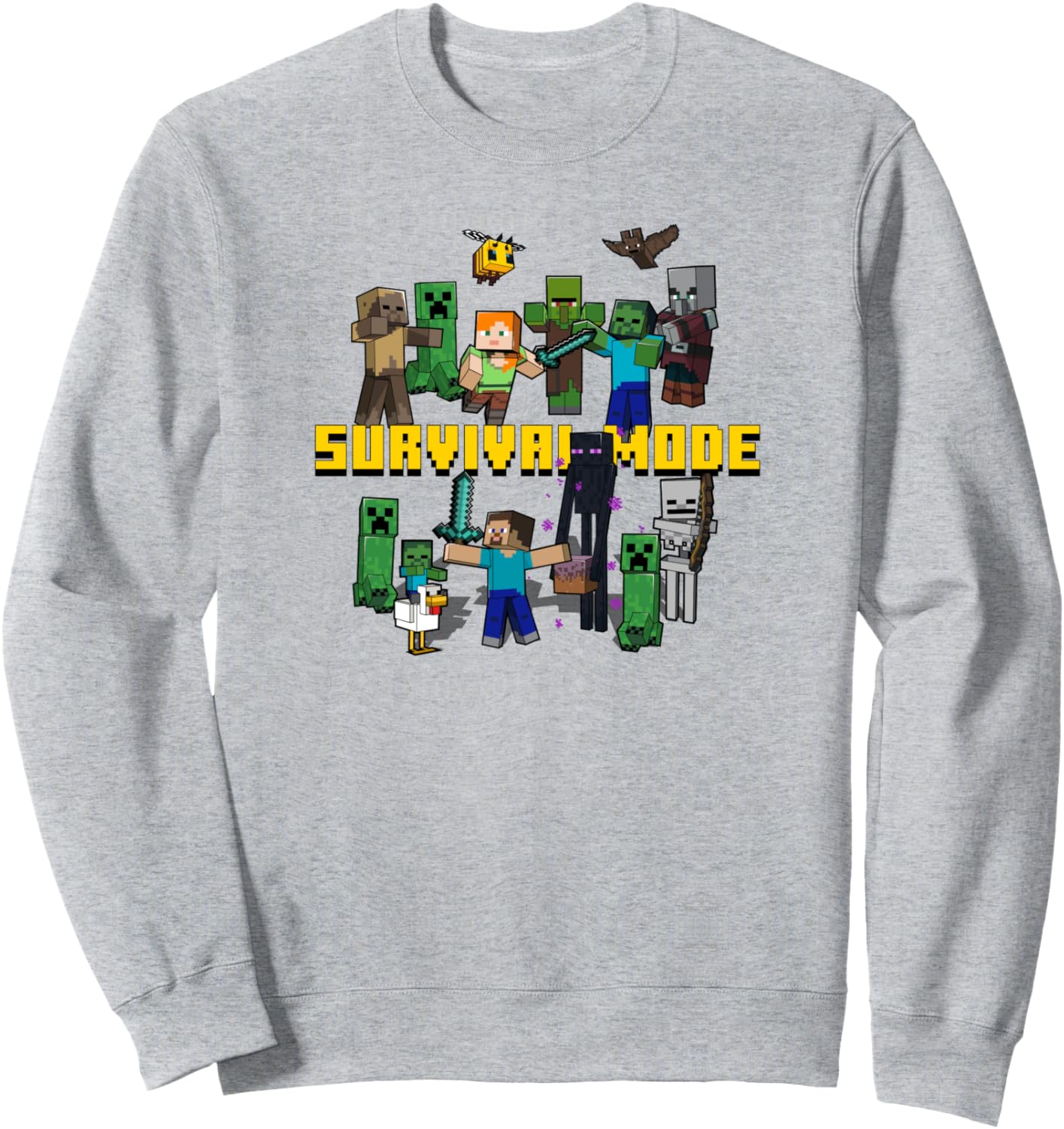 Толстовка Minecraft Survival Mode Group Mashup, серая (серый меланж), размер S
Толстовка Minecraft Survival Mode Group Mashup, серая (серый меланж), размер S