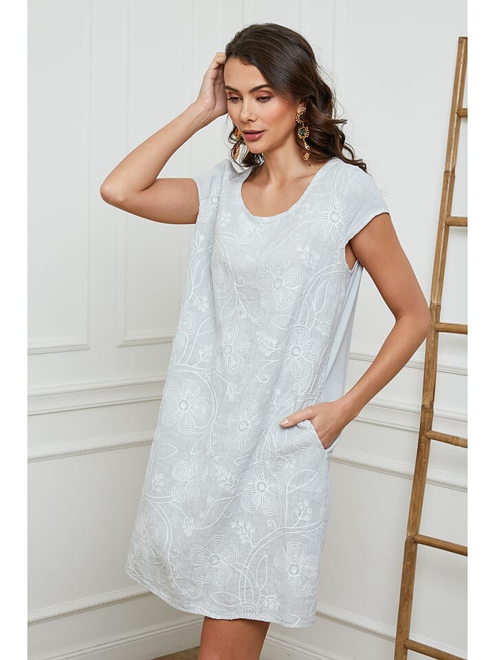 Короткое платье La Compagnie Du Lin Leinen, серый
Короткое платье La Compagnie Du Lin Leinen, серый