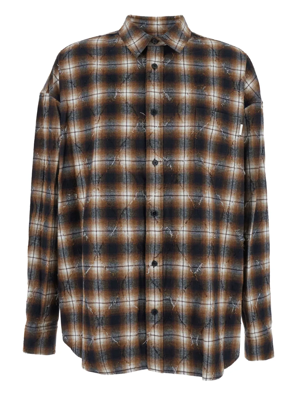 Рубашка с узором аргайл Juun.J, коричневый
Рубашка с узором аргайл Juun.J, коричневый