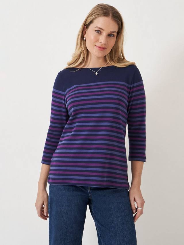 Хлопковая футболка с длинным рукавом и полосками Crew Clothing
Хлопковая футболка с длинным рукавом и полосками Crew Clothing