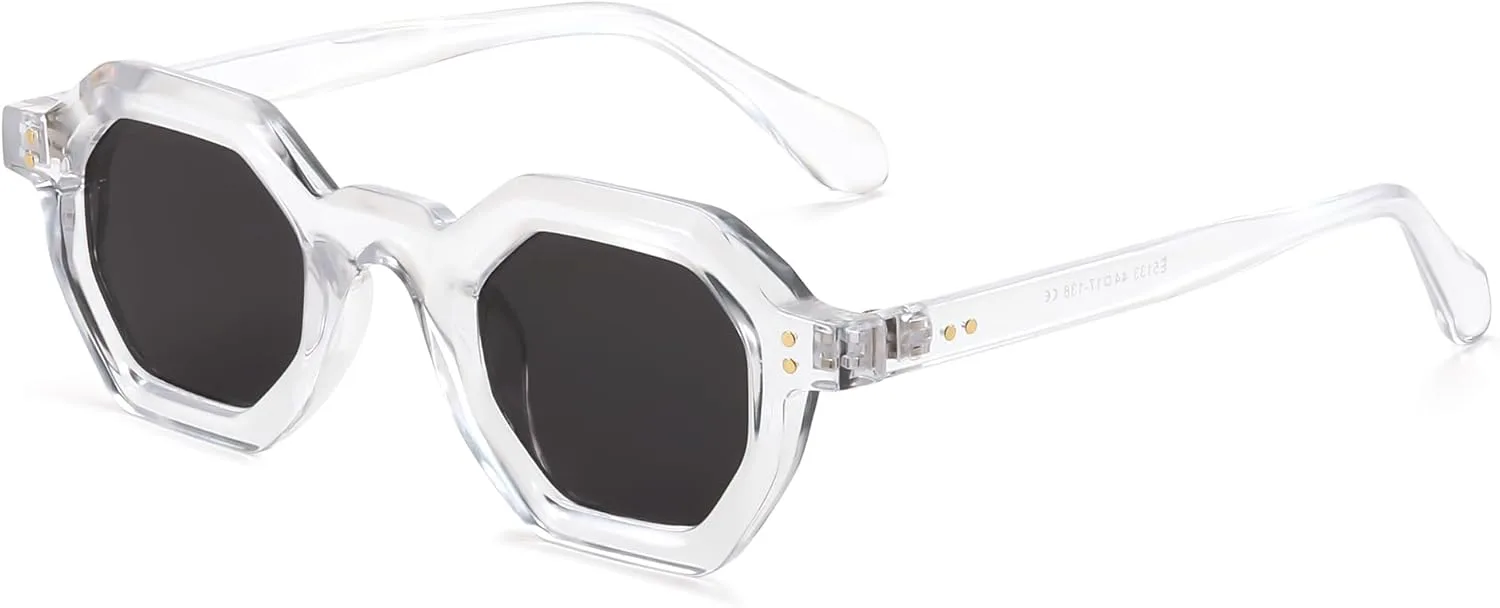 Женские солнцезащитные очки FEISEDY Octagon с толстой оправой – модные прямоугольные солнцезащитные очки – защита от УФ-излучения UV400 летом, 004 - Transparent
Женские солнцезащитные очки FEISEDY Octagon с толстой оправой – модные прямоугольные солнцезащитные очки – защита от УФ-излучения UV400 летом, 004 - Transparent