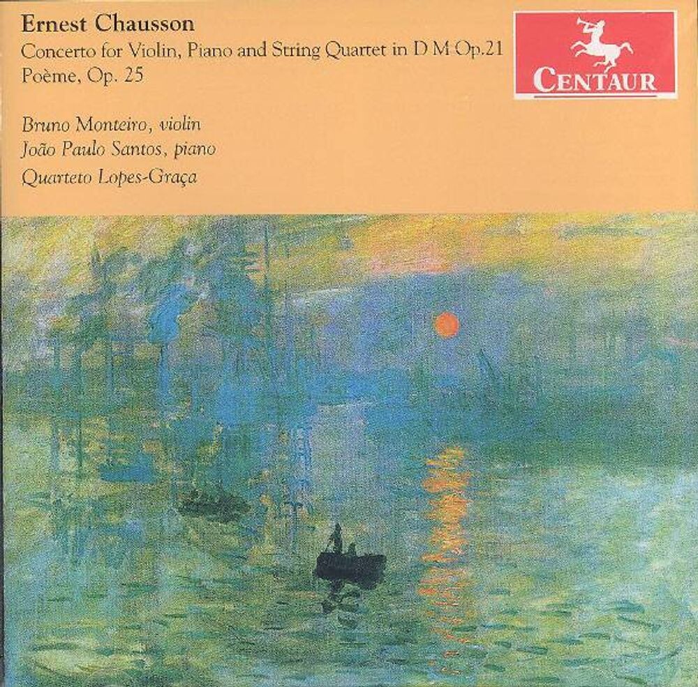 Диск CD Chausson: Concerto for Violin / Piano and String Quartet in D Major - Ernest Chausson, Bruno Monteiro, João Paulo Santos
Диск CD Chausson: Concerto for Violin / Piano and String Quartet in D Major - Ernest Chausson, Bruno Monteiro, João Paulo Santos