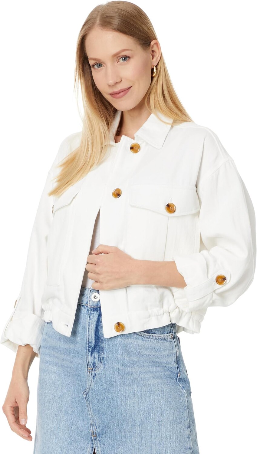 Куртка Blank NYC Great Catch, слоновая кость 
Куртка Blank NYC Great Catch, слоновая кость