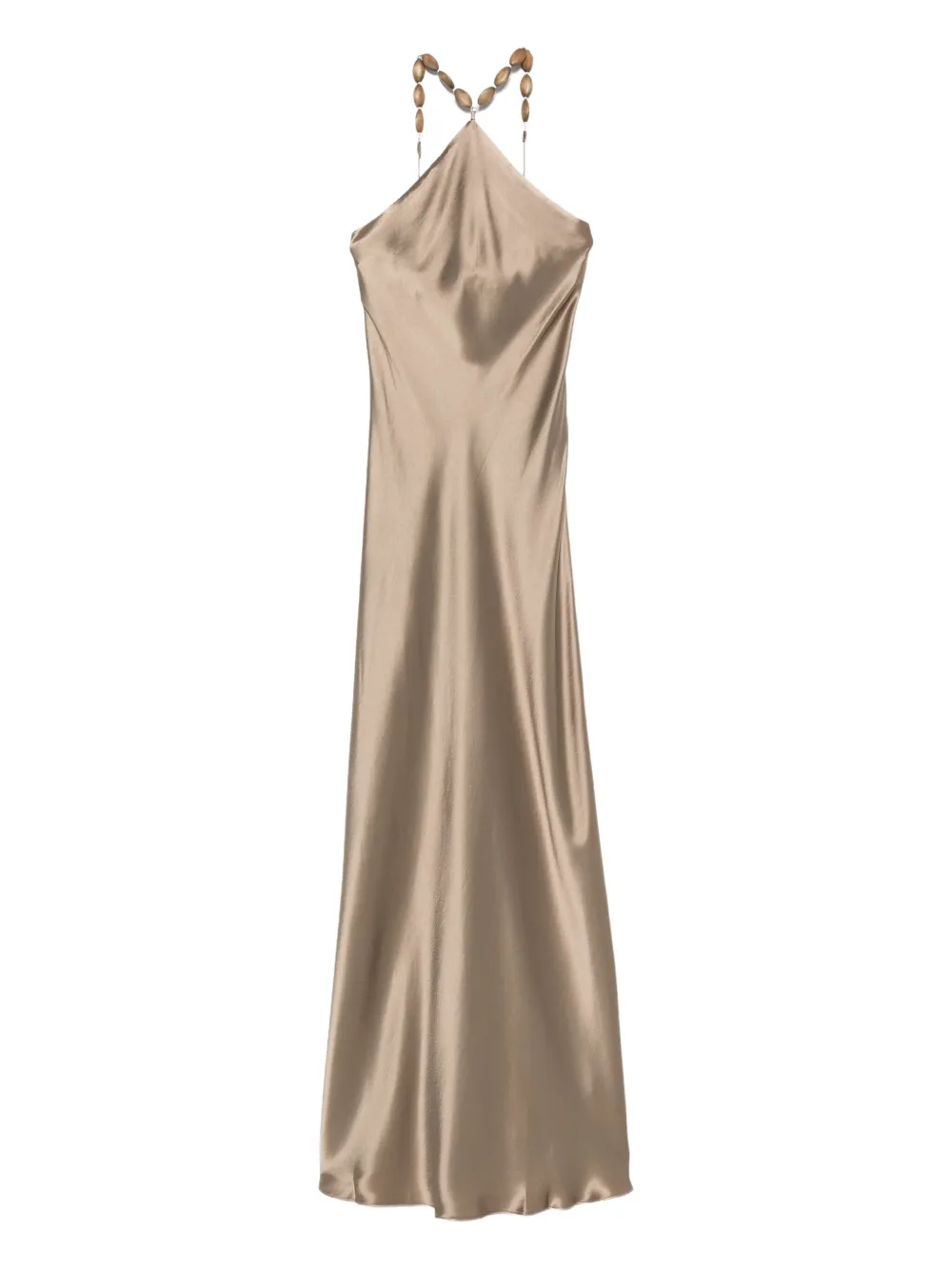 Платье-комбинация макси, украшенное бисером STAUD, нейтральный
Платье-комбинация макси, украшенное бисером STAUD, нейтральный