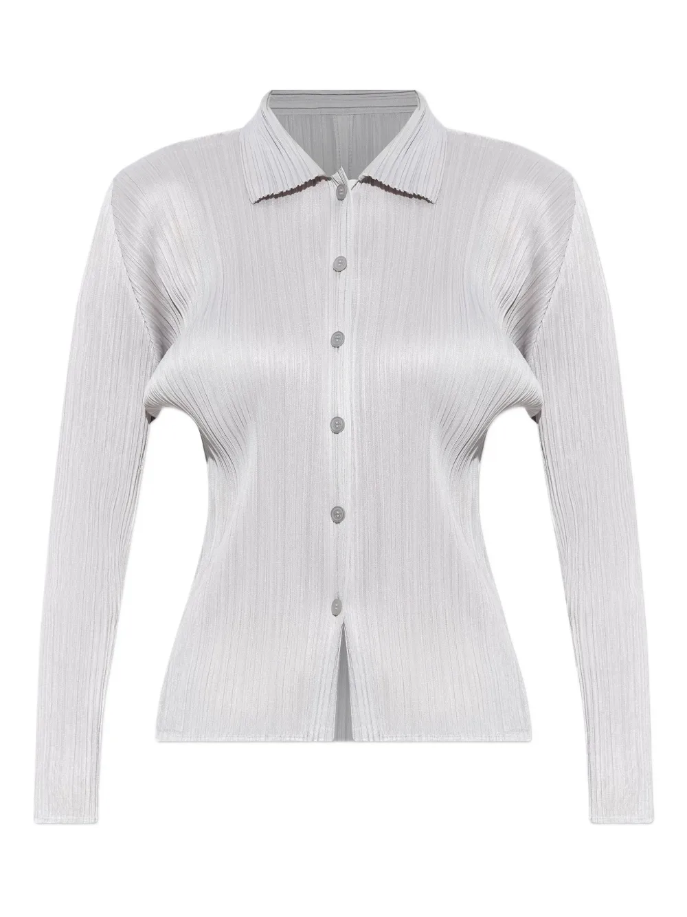 Плиссированная рубашка на пуговицах Pleats Please Issey Miyake, серый
Плиссированная рубашка на пуговицах Pleats Please Issey Miyake, серый