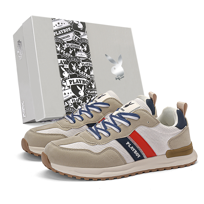 Низкие повседневные туфли Playboy мужские, белые 
Низкие повседневные туфли Playboy мужские, белые