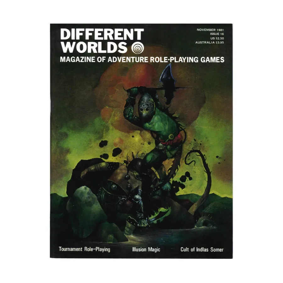 Журнал #16 "Mythological Monsters for Fantasy Trip", Different Worlds Magazine
Журнал #16 "Mythological Monsters for Fantasy Trip", Different Worlds Magazine