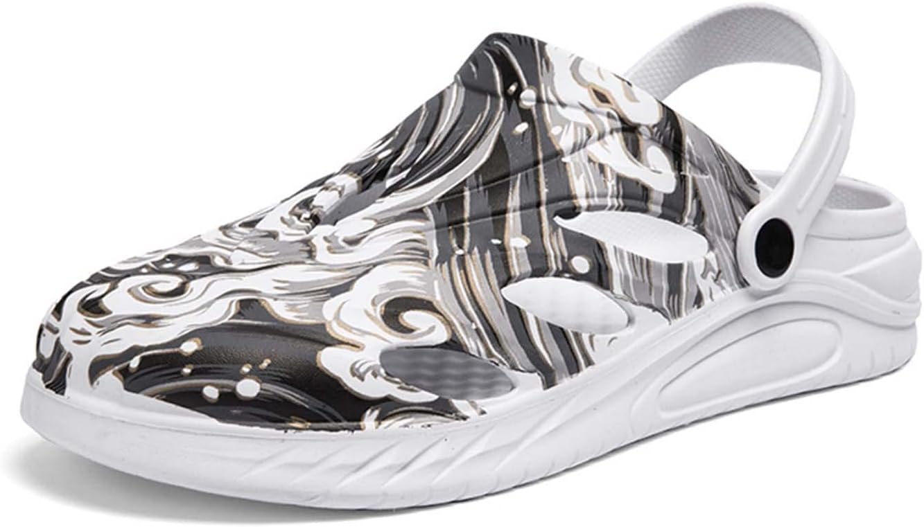 Мужские модные дышащие мюли Eliogn, мягкая и удобная обувь для сада, этнический стиль, летние туфли, водные сандалии, белый
Мужские модные дышащие мюли Eliogn, мягкая и удобная обувь для сада, этнический стиль, летние туфли, водные сандалии, белый