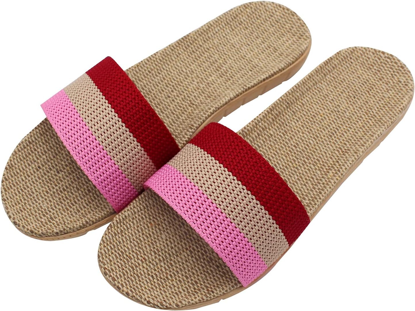 Летние домашние тапочки Hwayslon из льна унисекс с противоскользящей подошвой, розовый
Летние домашние тапочки Hwayslon из льна унисекс с противоскользящей подошвой, розовый