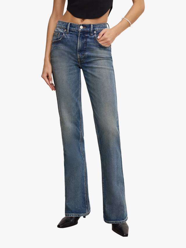 Хорошие джинсы ковбойского покроя Good American, цвет Indigo783
Хорошие джинсы ковбойского покроя Good American, цвет Indigo783