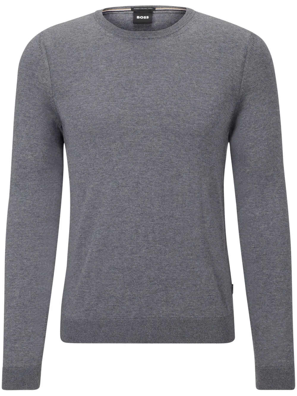 Джемпер с круглым вырезом BOSS, серый
Джемпер с круглым вырезом BOSS, серый