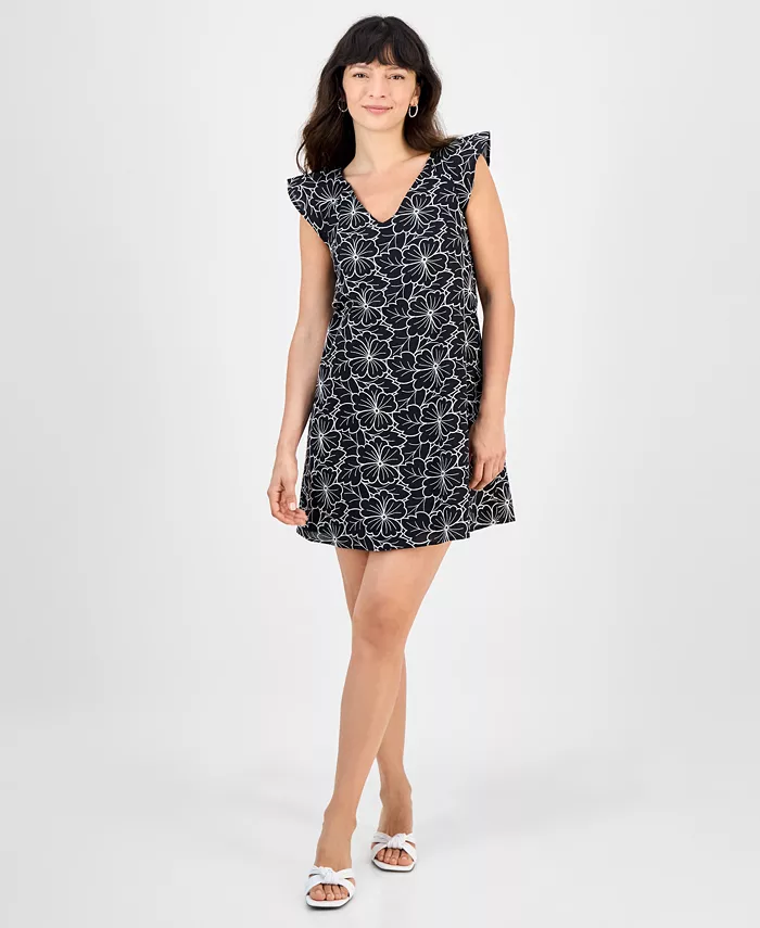 Миниатюрное вышитое платье из хлопка с рукавами-крылышками Robbie Bee, мультиколор
Миниатюрное вышитое платье из хлопка с рукавами-крылышками Robbie Bee, мультиколор