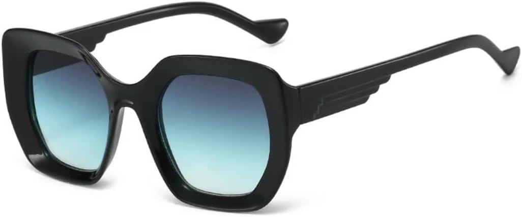 Ретро-солнцезащитные очки квадратной формы с градиентным переходом цвета черепаховой панцири для женщин, роскошная оправа, модные мужские очки с защитой от УФ-излучения UV400 UATXTAU, Black Grey Blue
Ретро-солнцезащитные очки квадратной формы с градиентным переходом цвета черепаховой панцири для женщин, роскошная оправа, модные мужские очки с защитой от УФ-излучения UV400 UATXTAU, Black Grey Blue