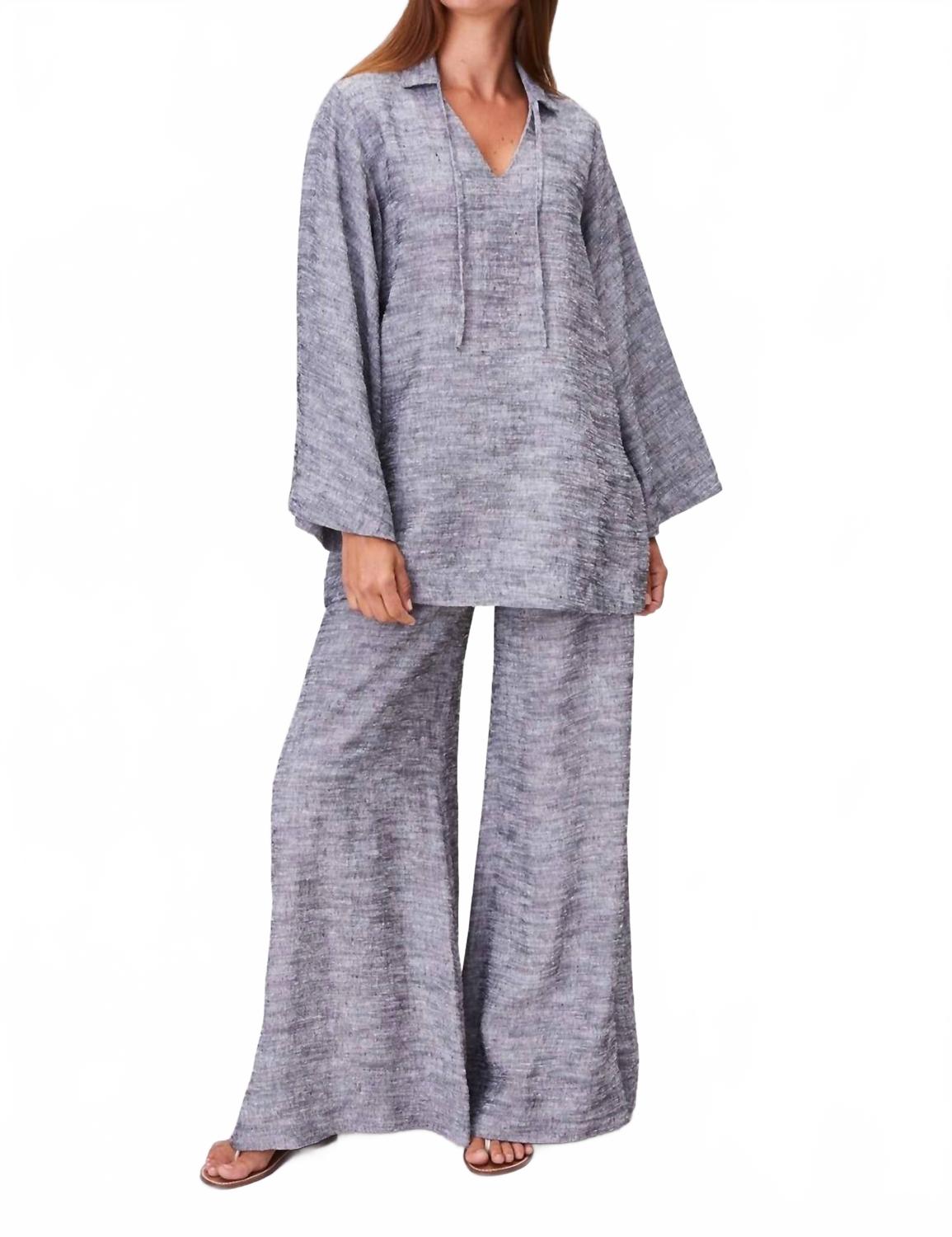 Туника черная из шелкового шантуна Lisa Marie Fernandez 
Туника черная из шелкового шантуна Lisa Marie Fernandez