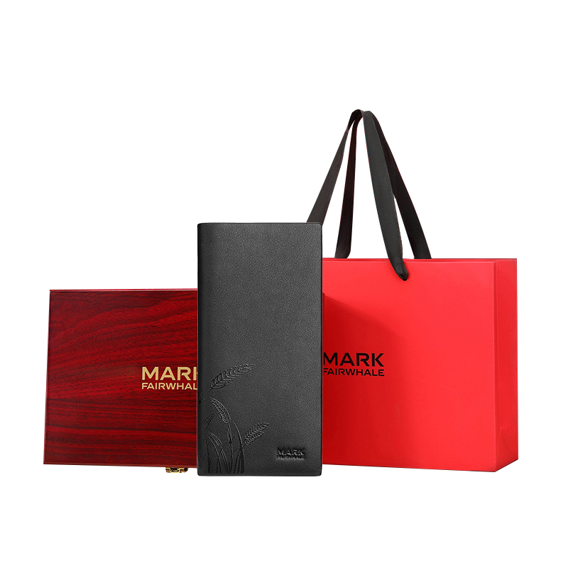 FAIRWHALE Кожаный кошелек из натуральной кожи для мужчин, Black-Long
FAIRWHALE Кожаный кошелек из натуральной кожи для мужчин, Black-Long