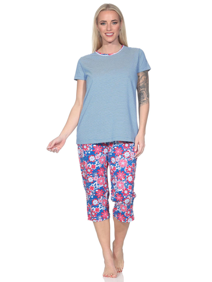 NORMANN Пижамный комплект капри с короткими рукавами, в полоску, размер 125 204 836, темно-синий
NORMANN Пижамный комплект капри с короткими рукавами, в полоску, размер 125 204 836, темно-синий