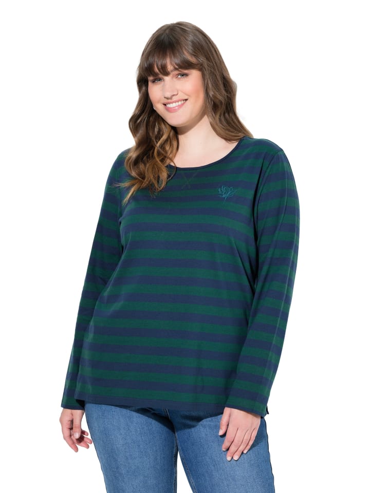 Ulla Popken Футболка с длинными рукавами изумрудно-зеленого цвета
Ulla Popken Футболка с длинными рукавами изумрудно-зеленого цвета