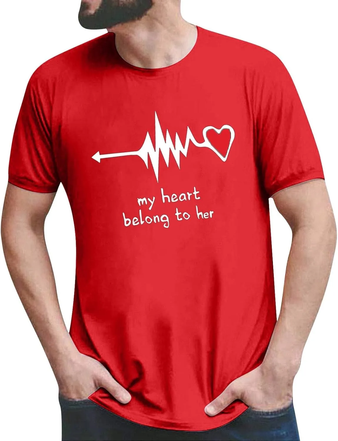 Футболка My Heart Belong to Her с принтом для мужчин LCMTWX
Футболка My Heart Belong to Her с принтом для мужчин LCMTWX