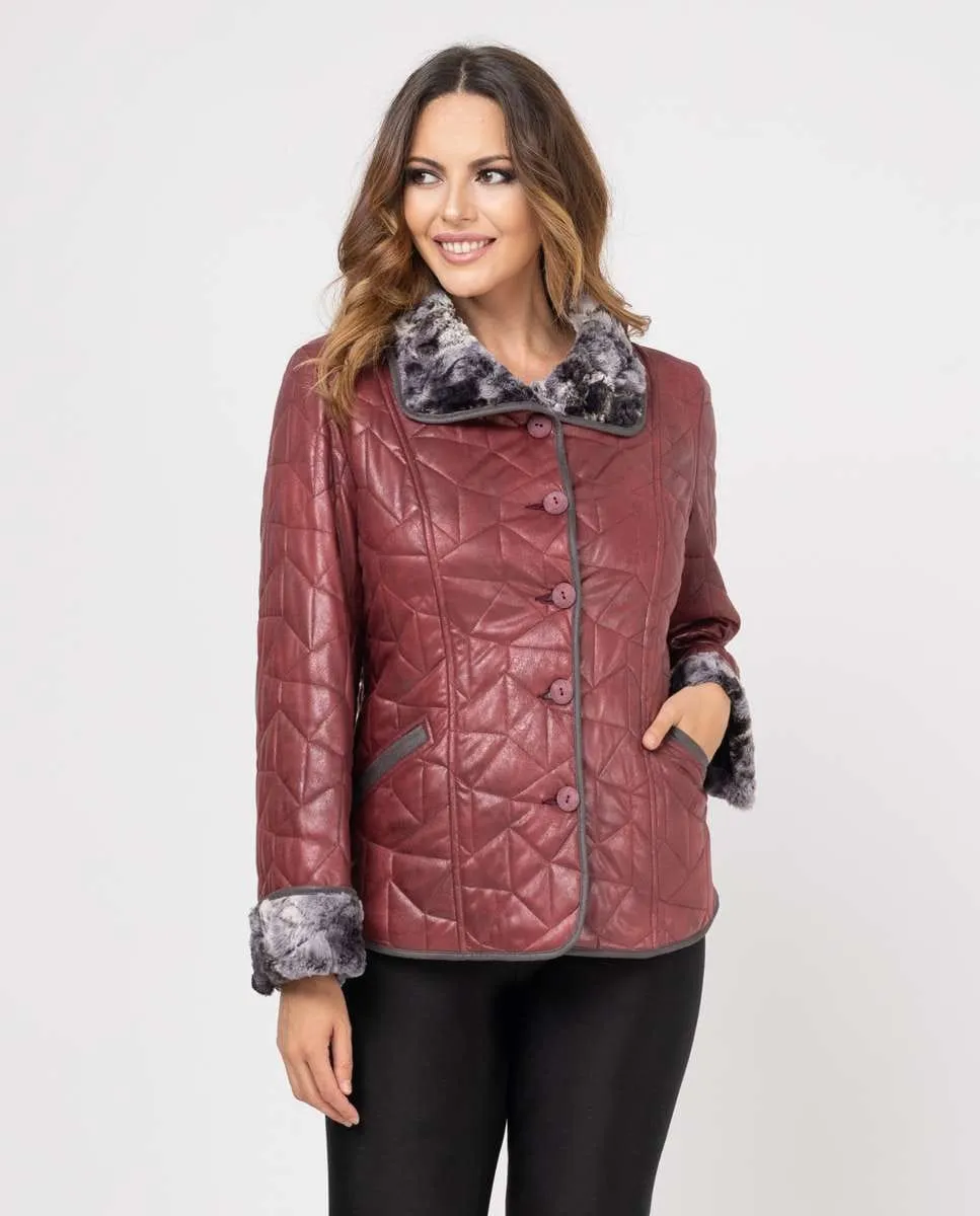 Женская стеганая куртка с отделкой Fsh, гранатовый
Женская стеганая куртка с отделкой Fsh, гранатовый