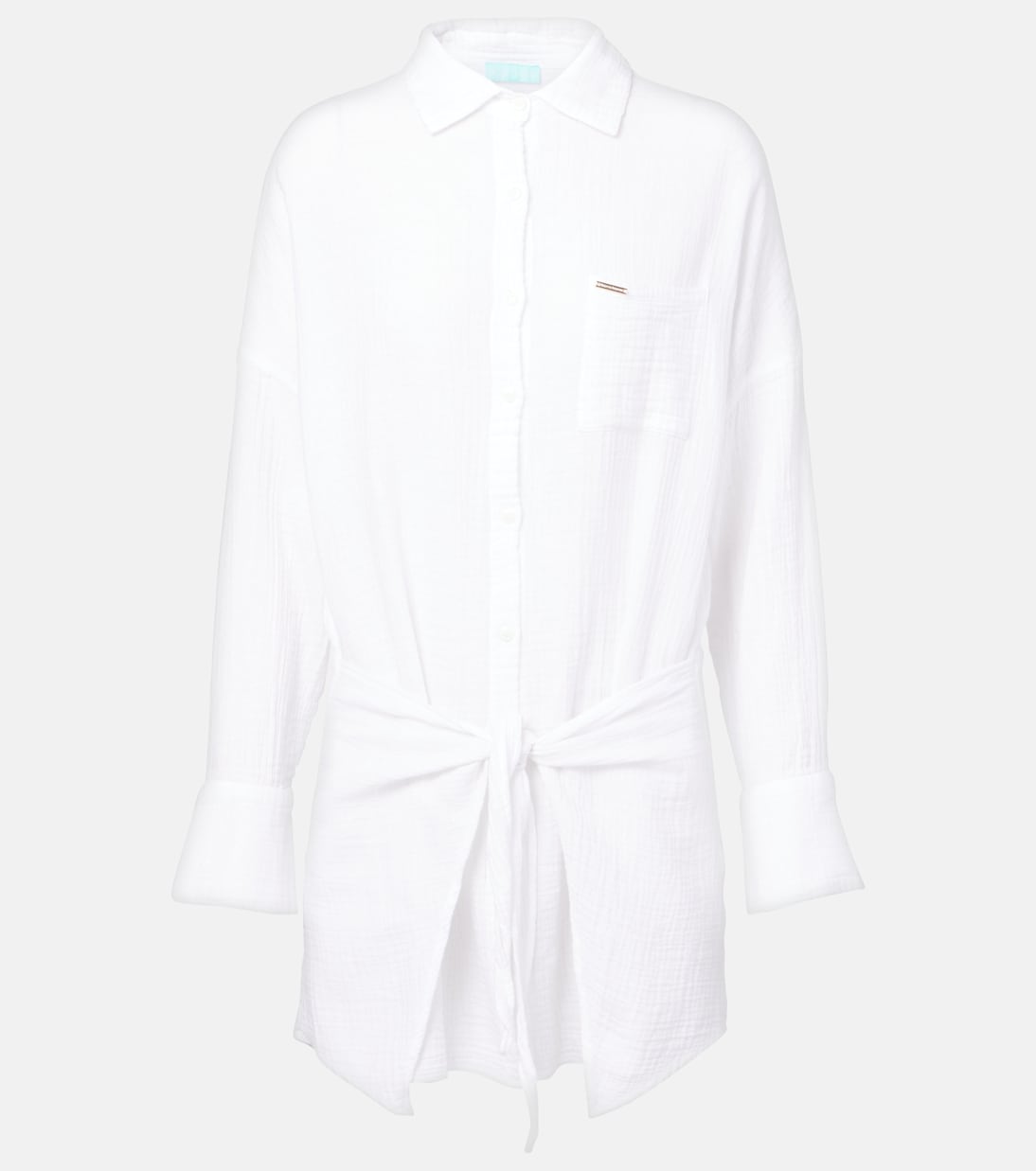 Хлопковое платье-рубашка Sara Melissa Odabash, белый
Хлопковое платье-рубашка Sara Melissa Odabash, белый