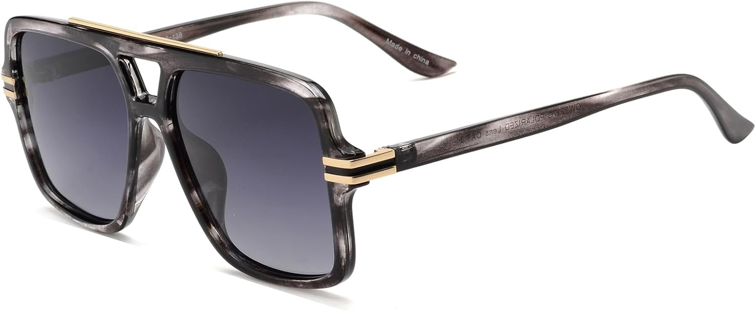 Солнцезащитные очки OUWEN Retro Oversized Polarized Square Sunglasses для женщин и мужчин, модные дизайнерские большие прямоугольные солнцезащитные очки OW2237, Grey Tortoise
Солнцезащитные очки OUWEN Retro Oversized Polarized Square Sunglasses для женщин и мужчин, модные дизайнерские большие прямоугольные солнцезащитные очки OW2237, Grey Tortoise