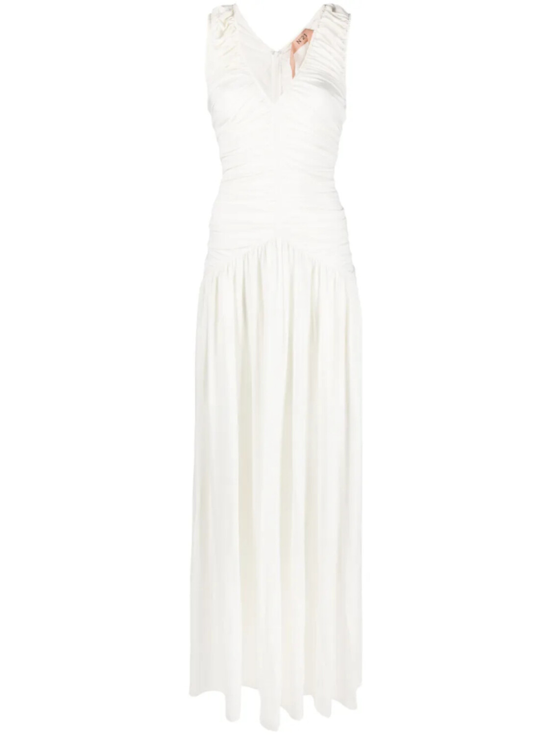 Nº21 длинное платье со сборками, нейтральный
Nº21 длинное платье со сборками, нейтральный