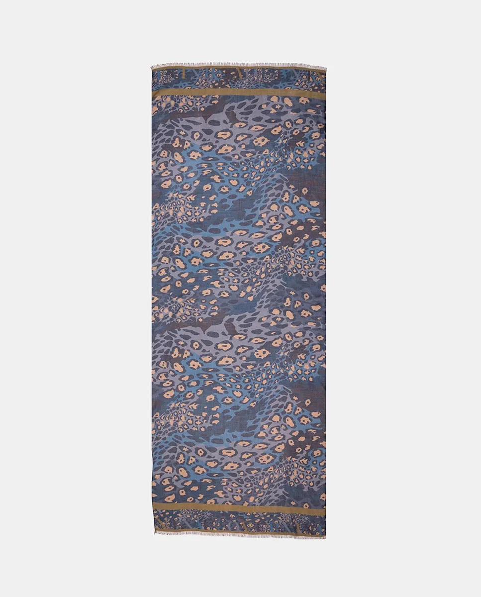 Женский шарф с принтом под звериную шкуру Naulover, синий
Женский шарф с принтом под звериную шкуру Naulover, синий