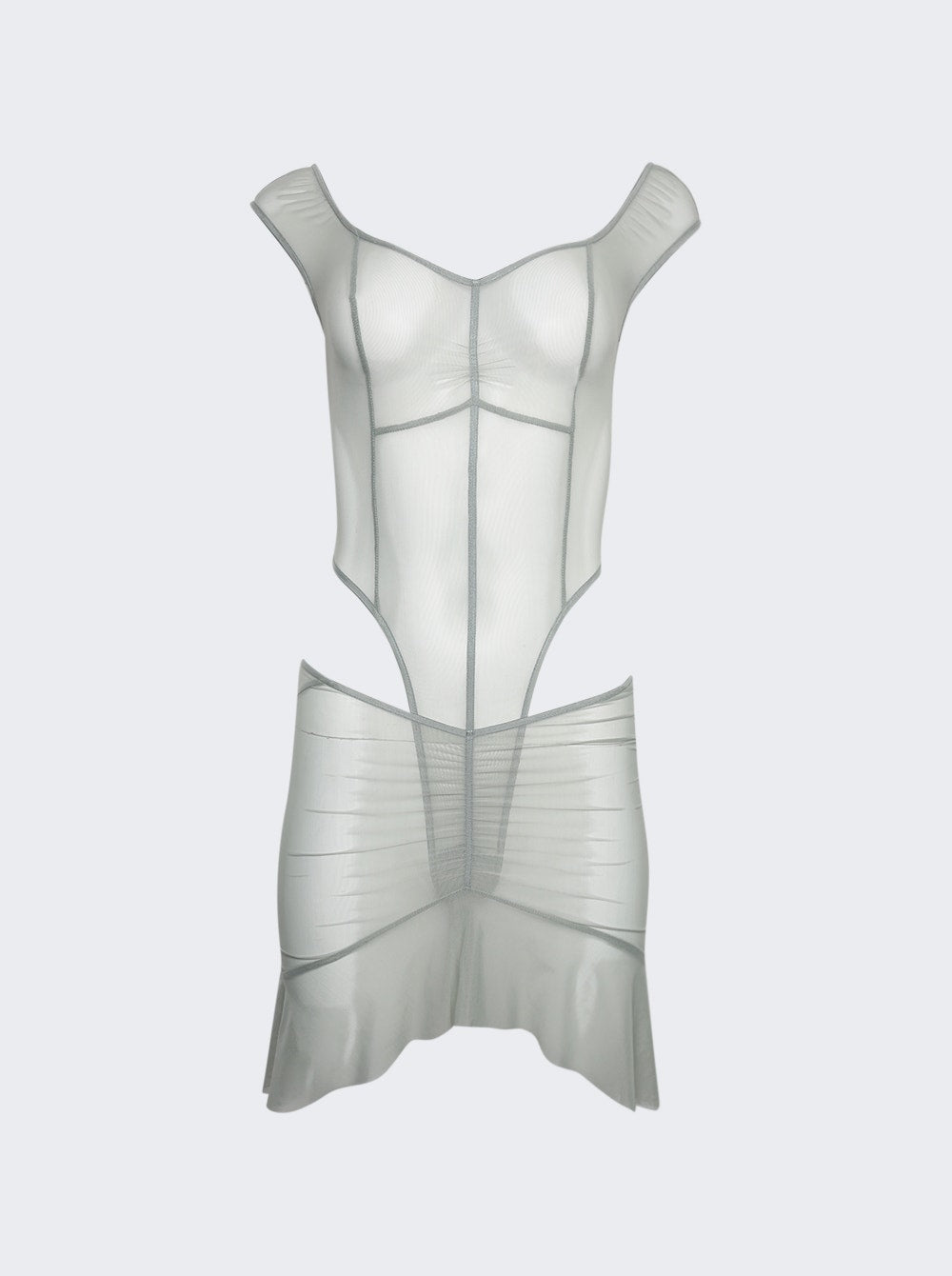 Платье из двух частей с отделкой, цвет зеленый шалфей KNWLS
Платье из двух частей с отделкой, цвет зеленый шалфей KNWLS