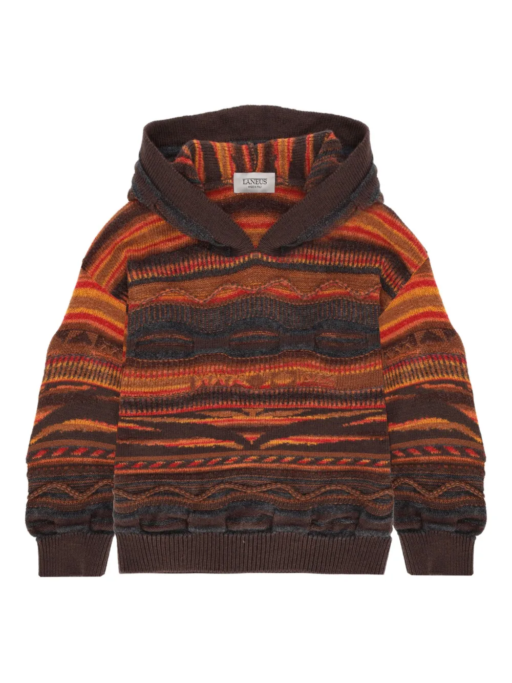 Многоцветное вязаное худи Laneus, коричневый
Многоцветное вязаное худи Laneus, коричневый