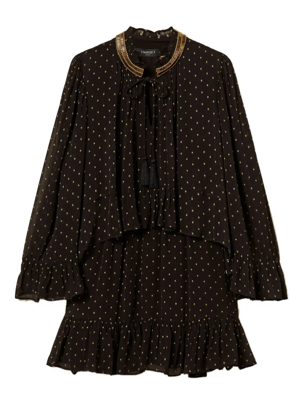 Платье из ткани жоржет Twinset, черный
Платье из ткани жоржет Twinset, черный