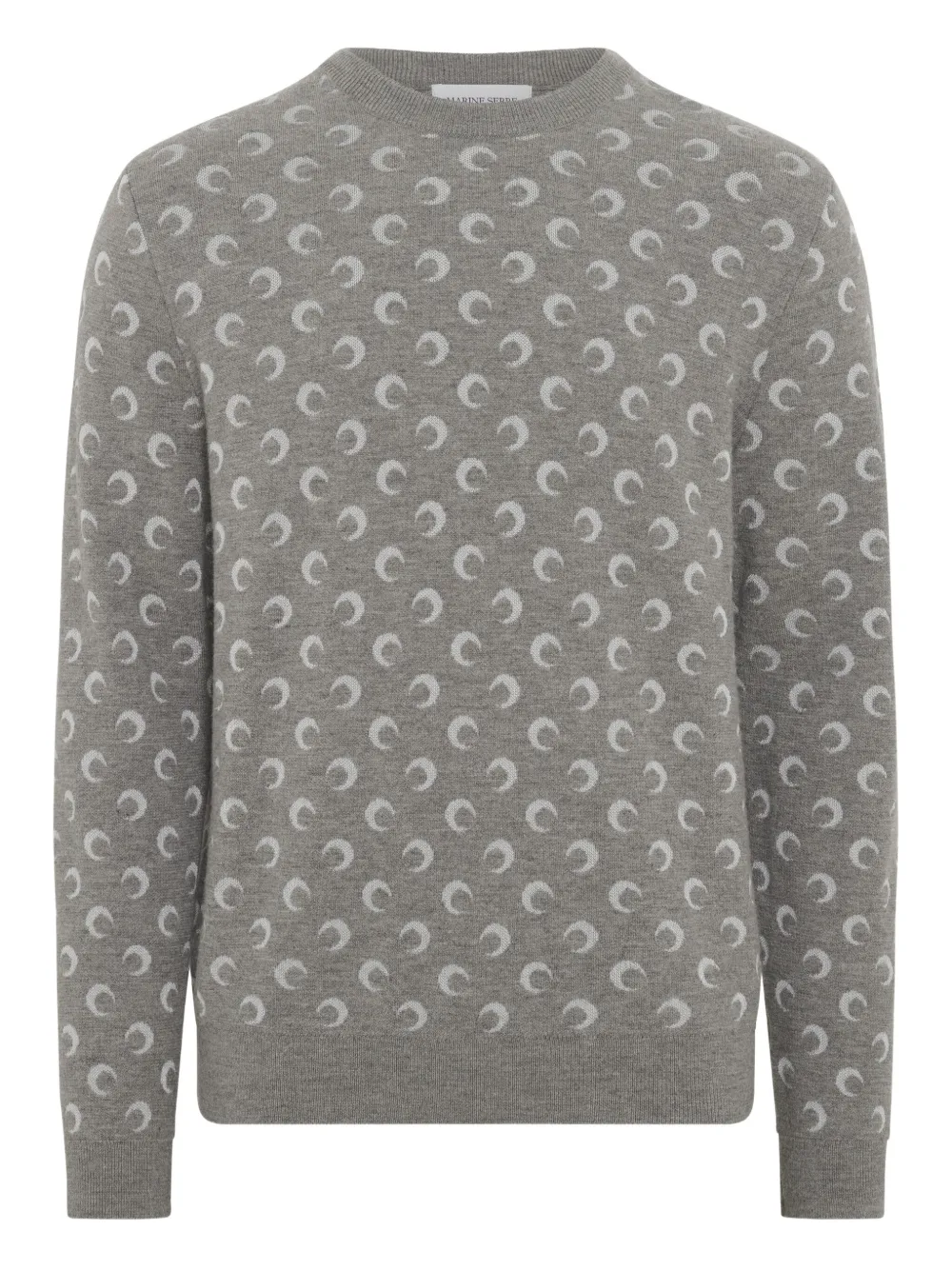 Лунно-жаккардовый свитер Marine Serre, серый
Лунно-жаккардовый свитер Marine Serre, серый