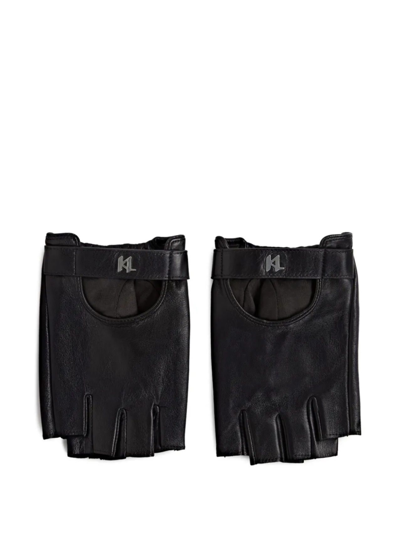 Кожаные перчатки без пальцев с монограммой Карла Лагерфельда Karl Lagerfeld, черный
Кожаные перчатки без пальцев с монограммой Карла Лагерфельда Karl Lagerfeld, черный