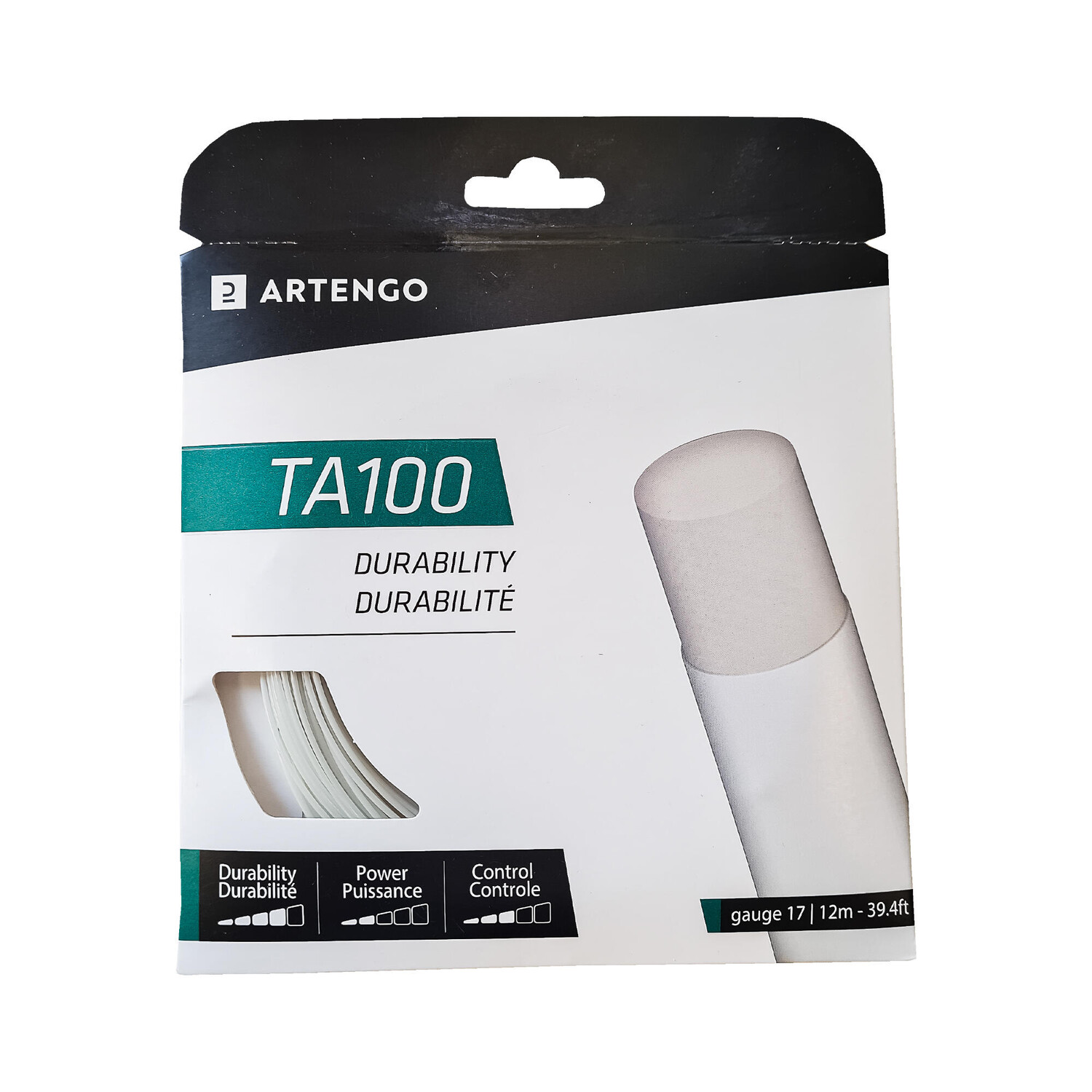 Теннисная струна из моноволокна 1,25 мм TA 100 12 м - белая Artengo
Теннисная струна из моноволокна 1,25 мм TA 100 12 м - белая Artengo