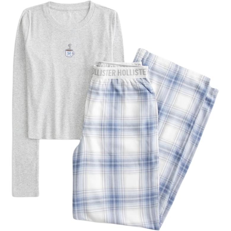 Женские пижамные комплекты Hollister/, set (серый+синий plaid)
Женские пижамные комплекты Hollister/, set (серый+синий plaid)