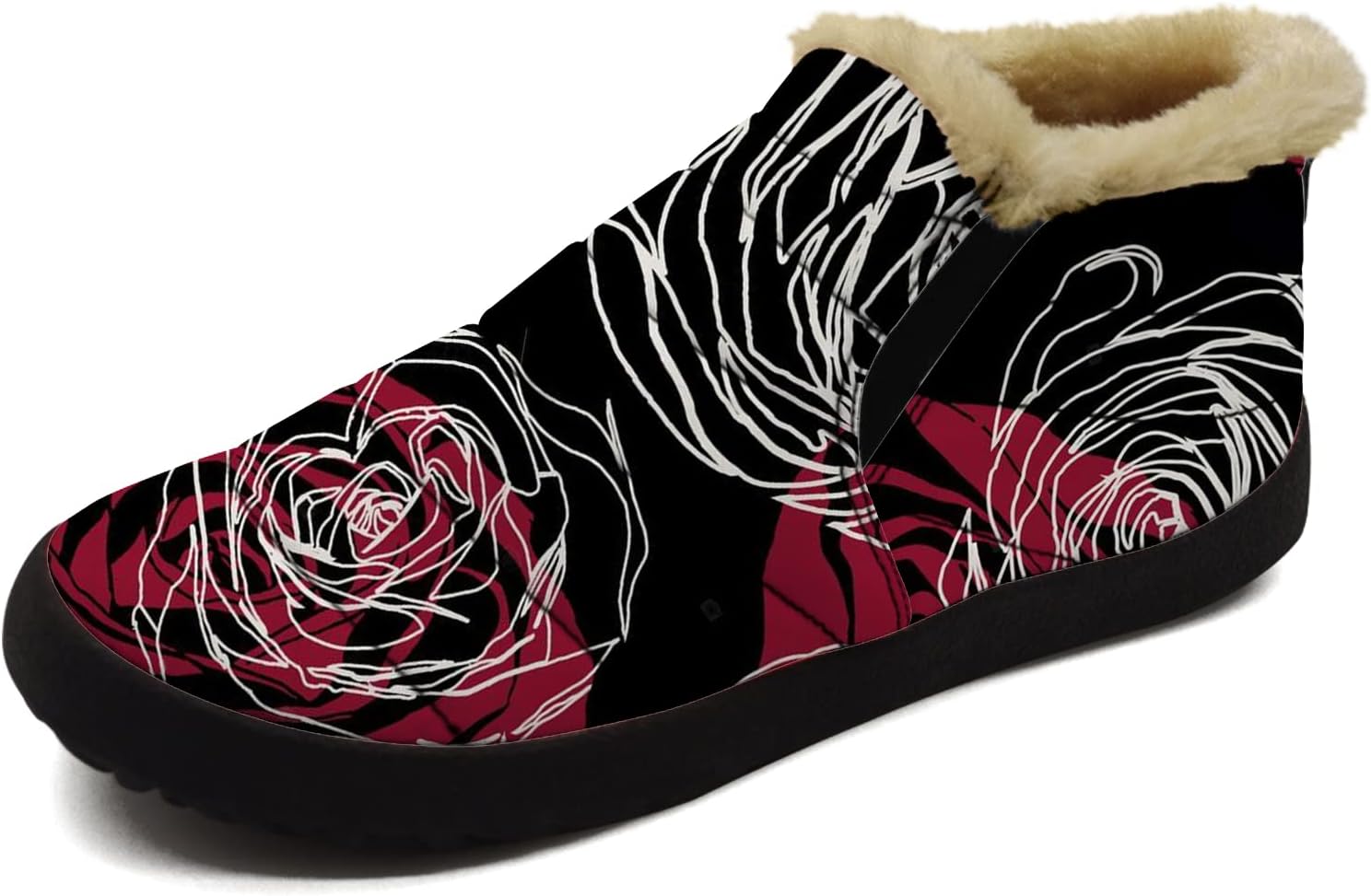 Зимние ботинки с цветочным принтом для женщин и мужчин Ximem, черный/красный
Зимние ботинки с цветочным принтом для женщин и мужчин Ximem, черный/красный