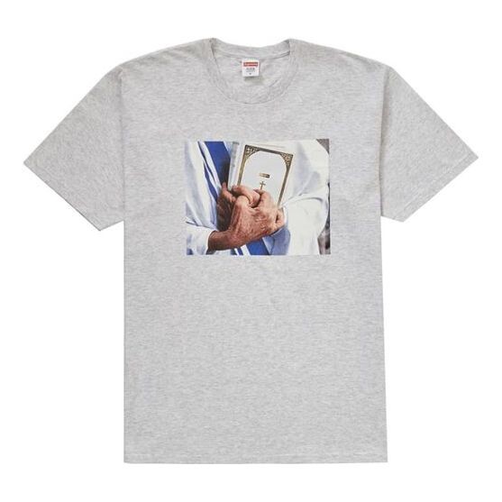Футболка fw19 week 7 bible tee printing short sleeve light grey Supreme, серый
Футболка fw19 week 7 bible tee printing short sleeve light grey Supreme, серый