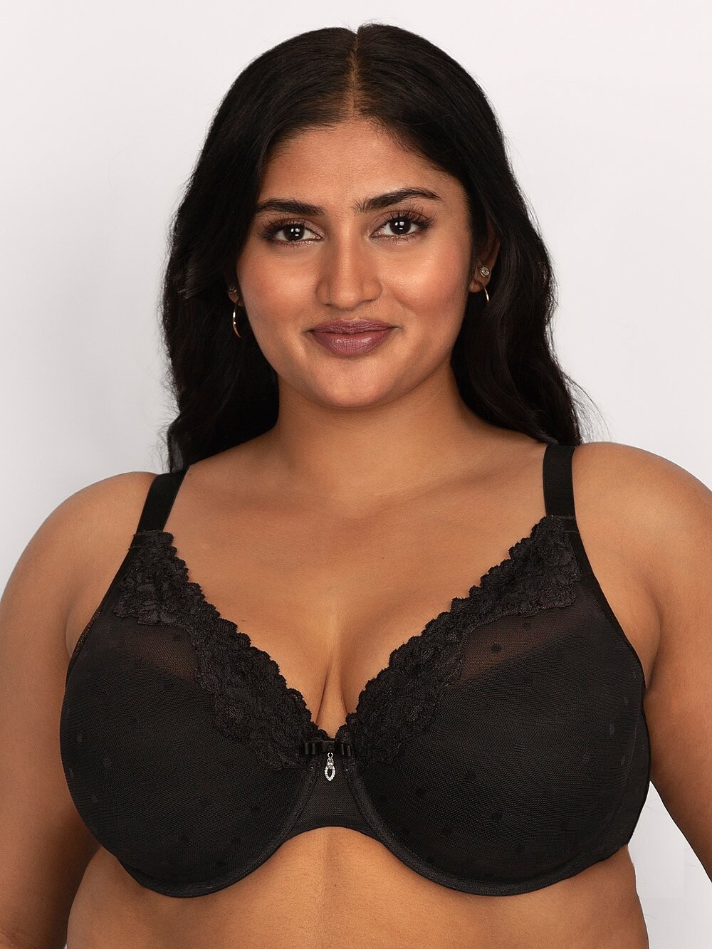 Прозрачный бюстгальтер с глубоким вырезом Whisper Curvy Couture, черный
Прозрачный бюстгальтер с глубоким вырезом Whisper Curvy Couture, черный