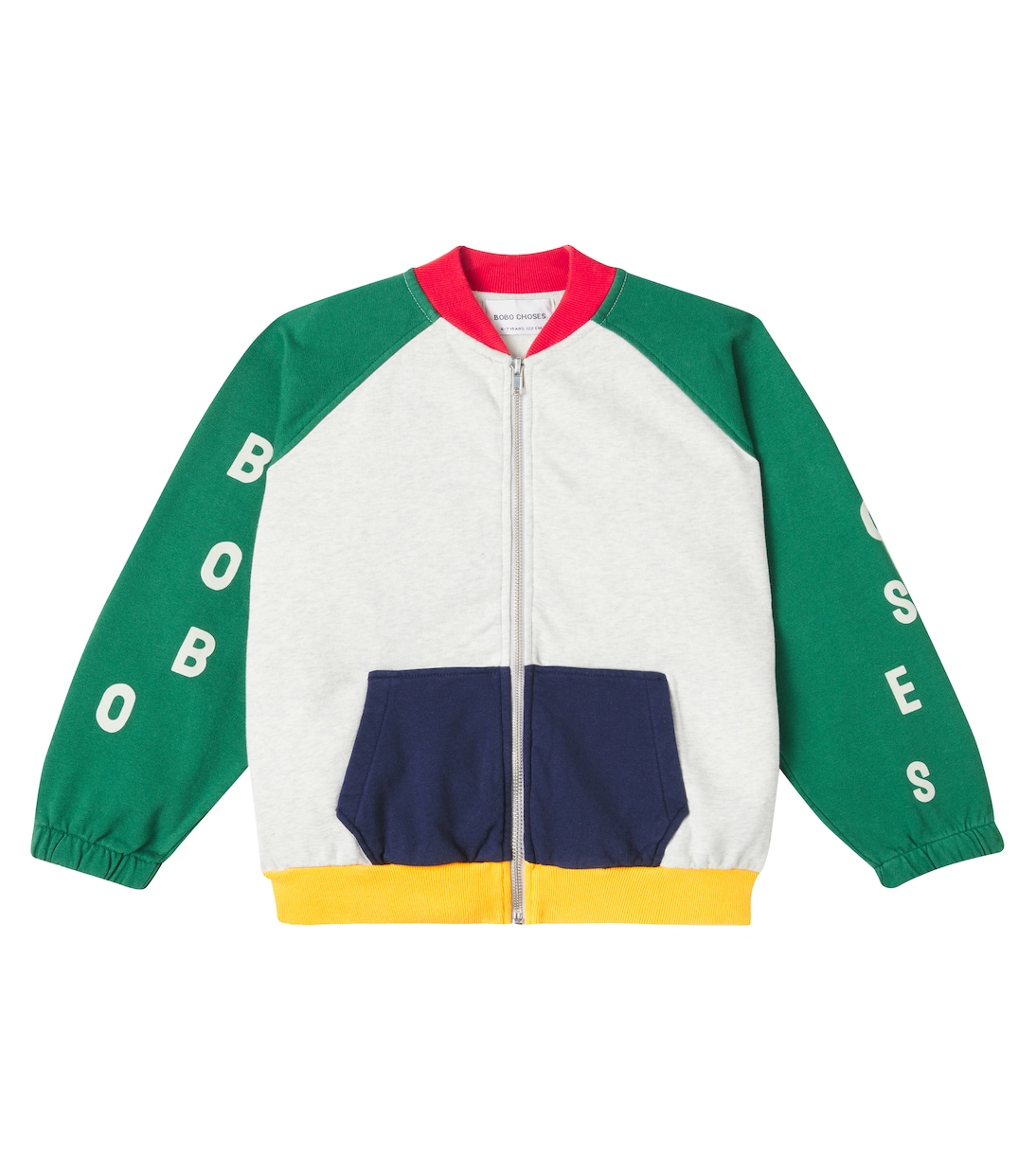 Хлопковый худи на молнии Bobo Choses, разноцветный
Хлопковый худи на молнии Bobo Choses, разноцветный