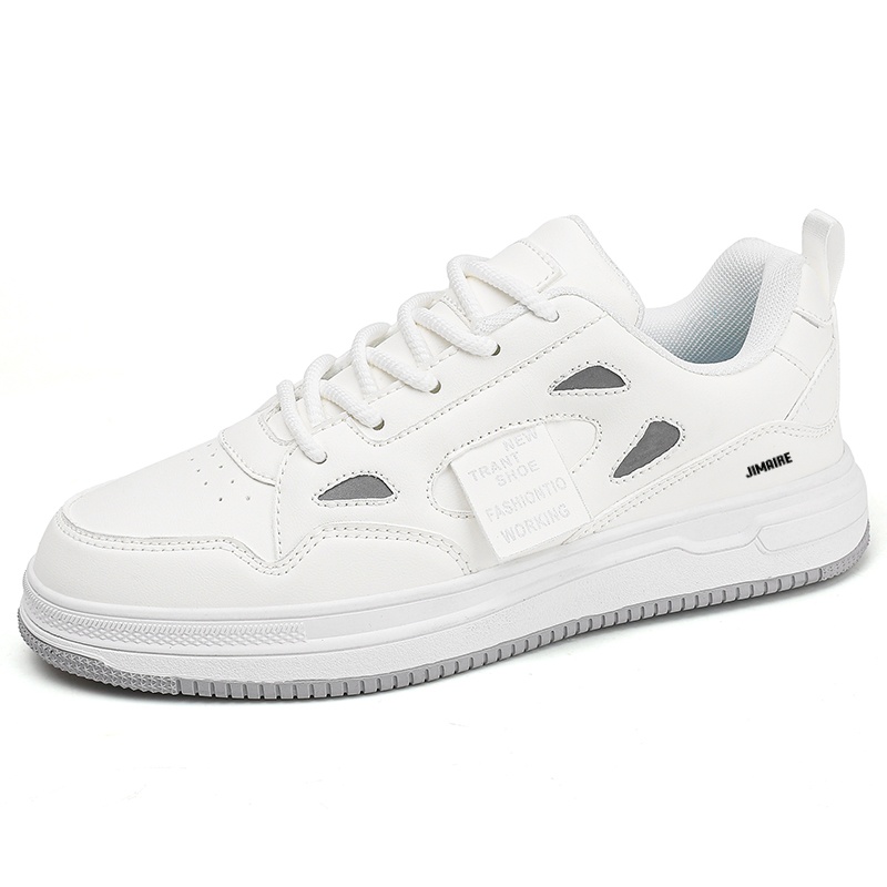 King Jinmai Мужские низкие скейтерские кеды белые, цвет White
King Jinmai Мужские низкие скейтерские кеды белые, цвет White