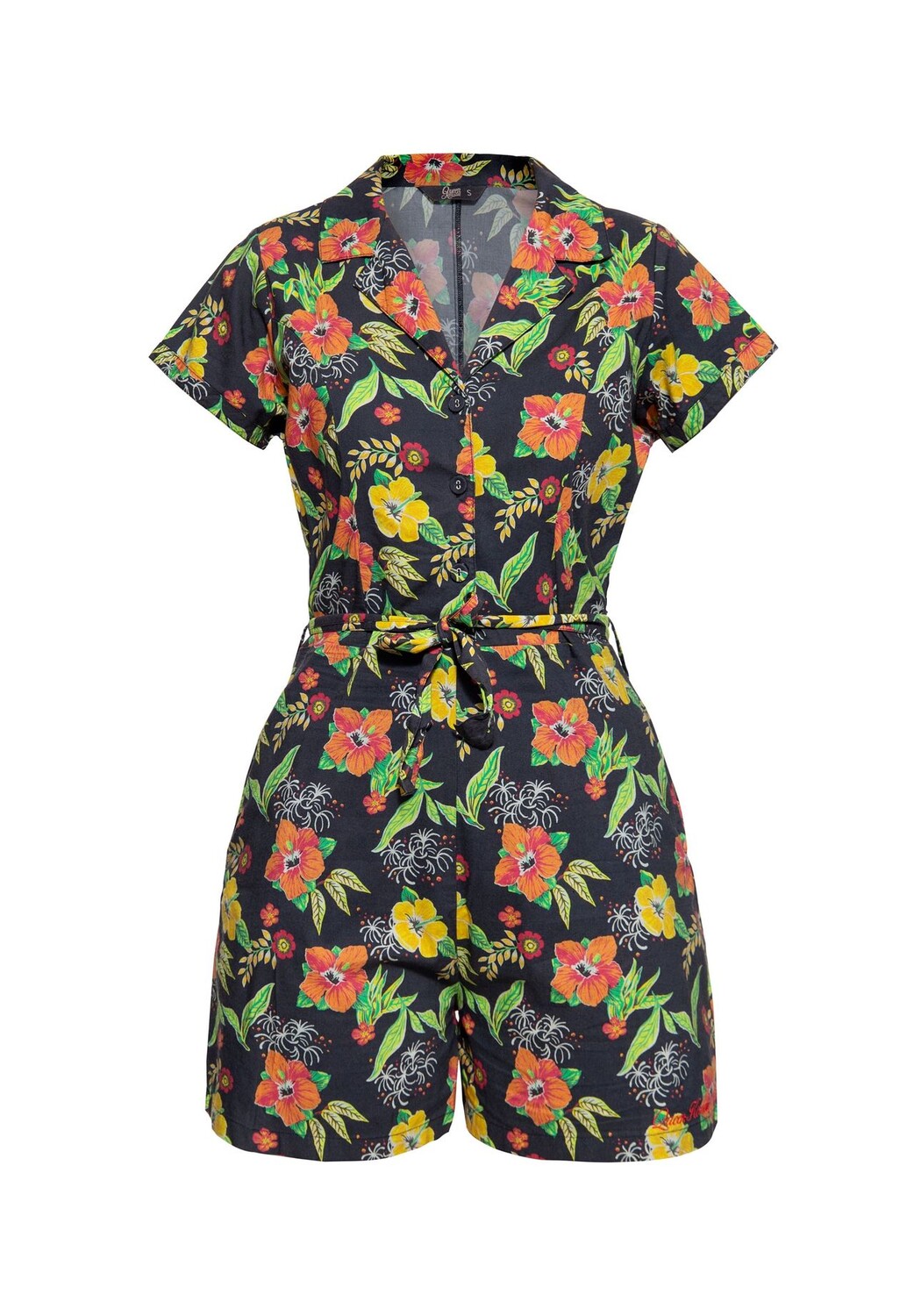 Комбинезон с тропическим принтом Hibiscus Black по всей поверхности QUEEN KEROSIN, черный
Комбинезон с тропическим принтом Hibiscus Black по всей поверхности QUEEN KEROSIN, черный