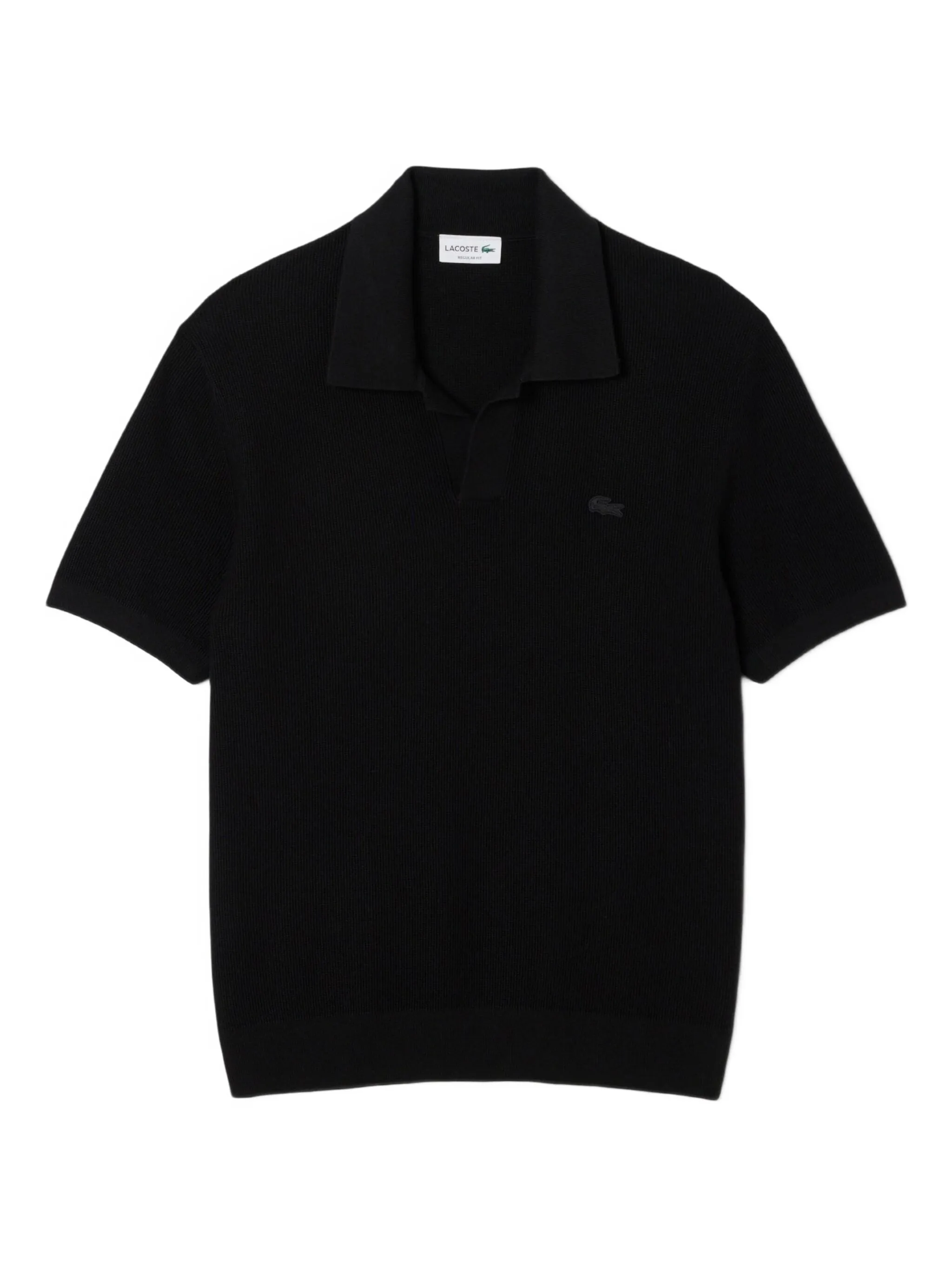 Свитер с воротником поло и короткими рукавами Lacoste, черный
Свитер с воротником поло и короткими рукавами Lacoste, черный